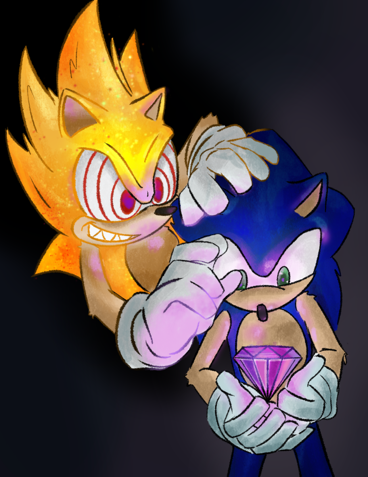 Tabby Draws on X: Fleetway super Sonic but movie style? Yes please Tags;  #SonicMovie2 #SonicTheHedgehog #Sonic #fleetwaysupersonic #fleetway #art   / X