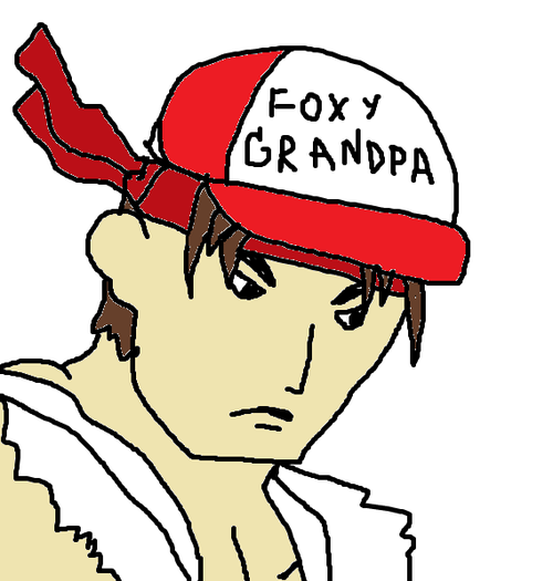 atari5200controller:  knifeandlighter:   atari5200controller replied to your post:How Ryu 52 years old today, and he still hasn’t…  50 years old!   draw a picture of him in the foxy grandpa hat please. please.  