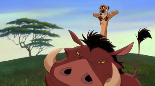 askredrage: snowflake-owl: I can’t believe Junkrat and Roadhog are Timon and Pumbaa gijinkas.&