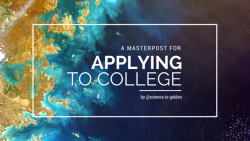 science-is-golden: College application season is nearly upon us and I’m freaking out so here’s a masterpost with some of the most useful resources I’ve found! Hope it helps and good luck!! BEFORE APPLYING Narrowing Down Your College List College