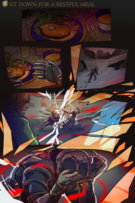 The Punchline Of This Comic Is That No Meal Is Ever Restful In Ffxiv (funny, Right??). In From The Cold