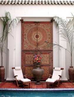 theiainteriordesign:  Antique door, Riad