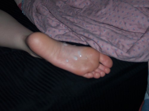 mandifeet: nolafeet: nolafeet:  my ex’s cum filled sexy sole. She was past out after we had a long n