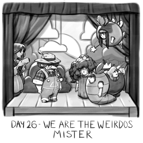 Inktober Day 26- We Are The Weirdos Mister