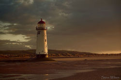 worldoflighthouses:  Point of Ayr (Talacre) Lighthouse, Point of Ayr, near Talacre, Wales, England — Photographer: Steve Wilson. License: Creative Commons Attribution 2.0 Generic