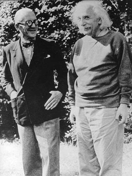 Back in 1946, Le Corbusier meet Albert Einstein at Princeton after traveling to NYC