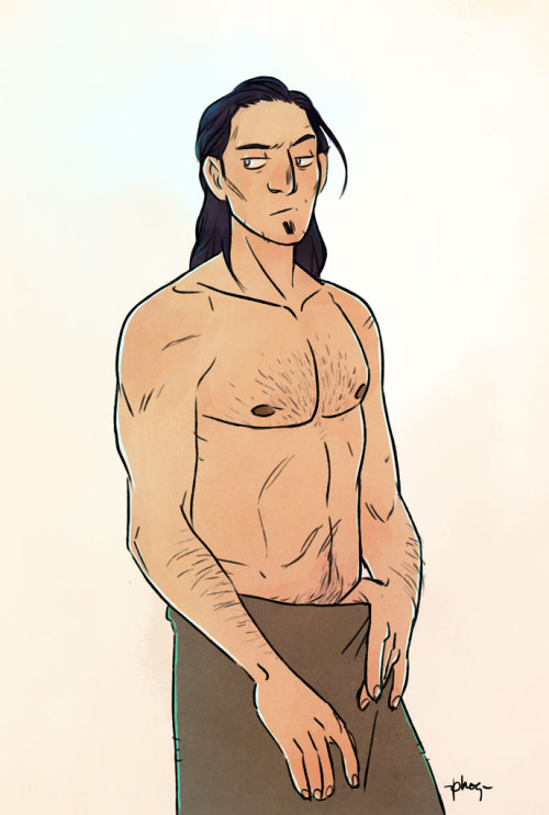 Revisiting a familiar theme (and borrowing a page from @momochanners‘s book by drawing some beefcake