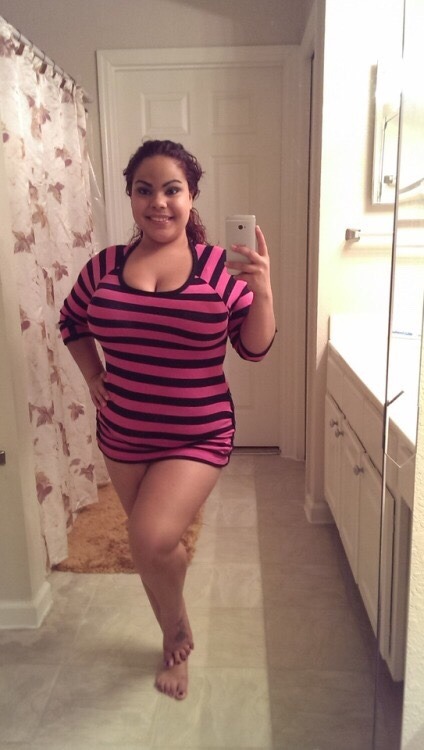 brown-chiches:  Short Latina, huge tits! What else can you ask for? 😘😍