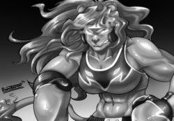 pltnm06ghost:Fighty Lion That Would Kick My Butt In the Middle of the Street Maggy commissioned by @thelionmaster, which I had fun drawing XDAlso worth noting that she belongs to Avencri.