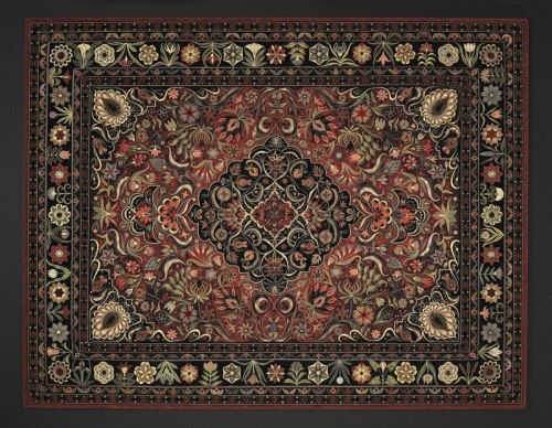 These Oriental Rugs are Actually Made of Strips of Rolled PaperQuilling or paper filigree, is an art