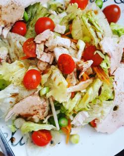 Turkey breast salad mmm yes please by harmonyreigns