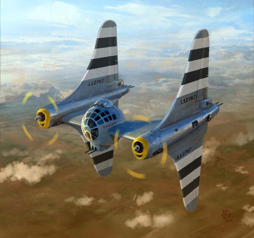dieselpunkflimflam:Star Wars aviation mash-ups: B-29 Superfortress TIE fighter and Millennium Hurric