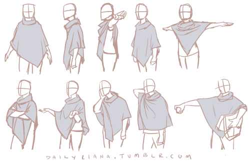 dailyriana: I finally managed to acquire a poncho in the style of the ones my characters in my comic