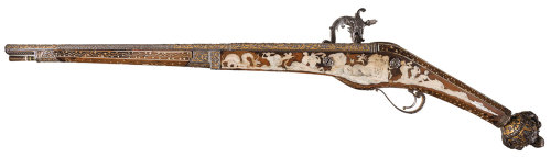 A truly magnificent wheel-lock pistol crafted by Daniel Sadeler, Royal gunmaker to the Duke of Bavar