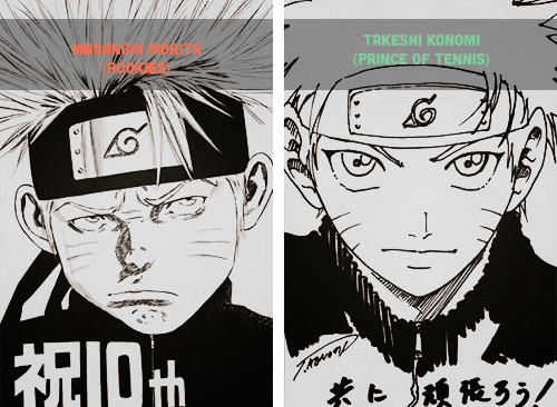 noct-caelum:  Popular Mangaka draw Naruto (10th Anniversary) 