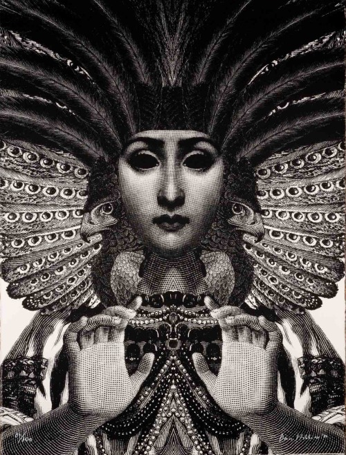 crossconnectmag:  Surrealistic Drawings by Dan HillierDan Hillier born Oxford in 1973  is a professional artist based in Stoke Newington, England. He produces his own pictures as well as making commissioned artworks for various clients including Neil