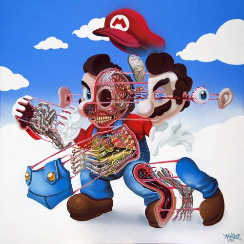 crossconnectmag:Nychos, recent works2016: With his series “IKON”, Nychos style is strong and recogni