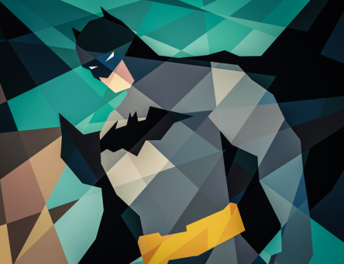 herochan:  DC Comics Goes Geometric Created by Eric Dufresne 