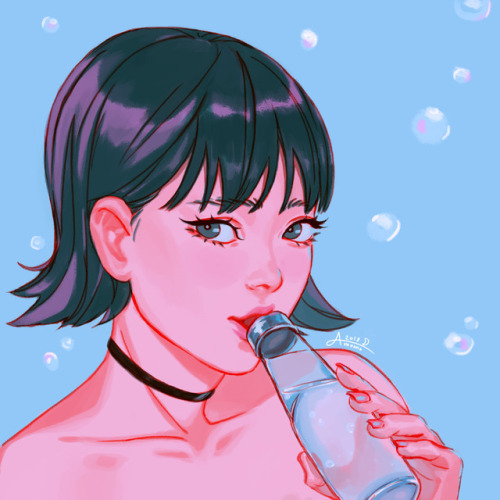 Ramune This is Ilya Kuvshinov’s character  from #DrawThisInYourStyle challenge. I really enjoyed thi