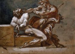 hadrian6:  Tortured and Torturing. Theodore Gericault. French 1791-1824. charcoal and gouache on paper. http://hadrian6.tumblr.com