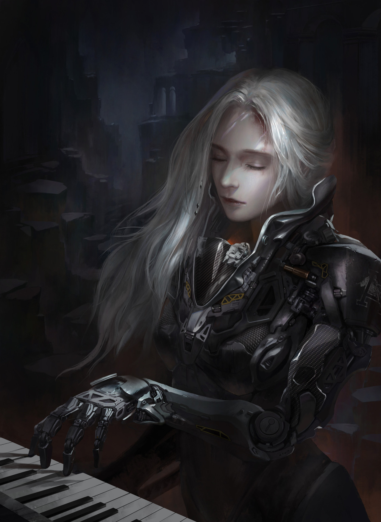 run2damoon:  Machiene girl by  Young Qin   