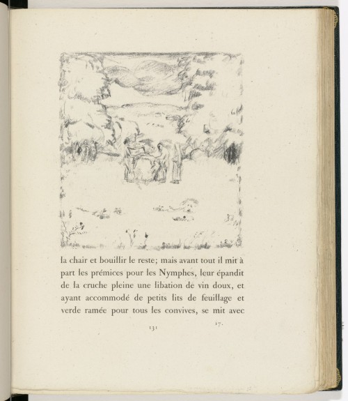 In-text plate (page 131) from Daphnis et Chloé, Pierre Bonnard, 1902, MoMA: Drawings and PrintsThe L