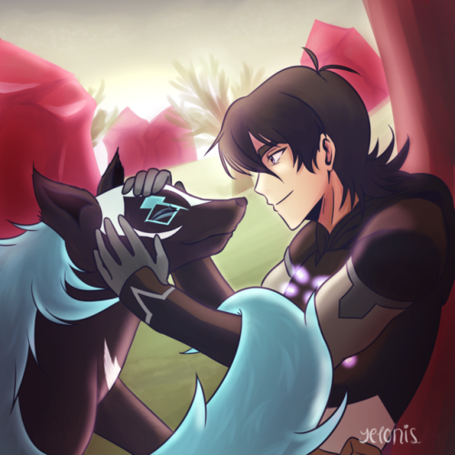 keith &amp; his cosmic wolf ❤️