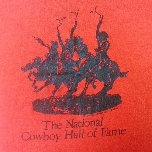 The National Cowboy Hall Of Fame.  Super soft 80&rsquo;s tee that sold the other day.  #cowboyha