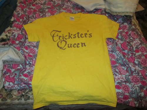 Trickster&rsquo;s Choice &amp; Trickster&rsquo;s Queen-inspired t-shirt yellow