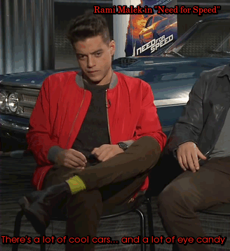 Speaking of Rami, there’s a particular scene you guys have together in the movie