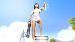 Pharah as lady justice. Full versionNSFW