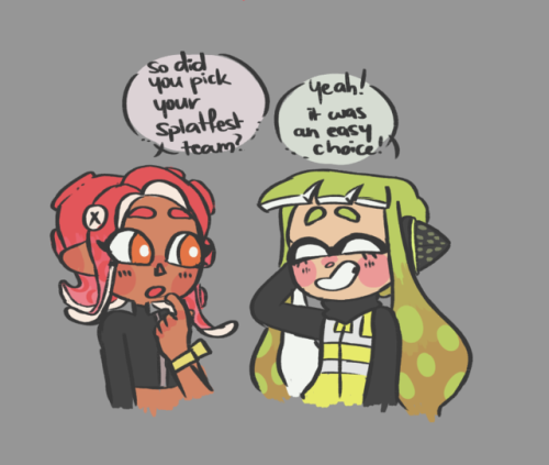 pineapplecatuniverse:Are you all ready for the new Splatfest because i’m sure nOT