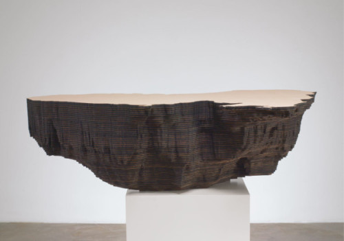 Maya Lin - Bodies of Water Series; 2006; laser-cut plywood In these 2006 sculptures, Maya Lin captur