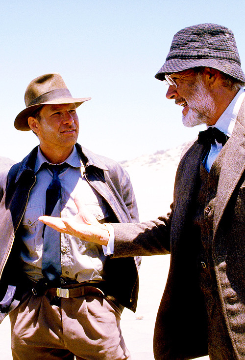 hansolo:
“ Harrison Ford and Sean Connery on the set of Indiana Jones and The Last Crusade
”