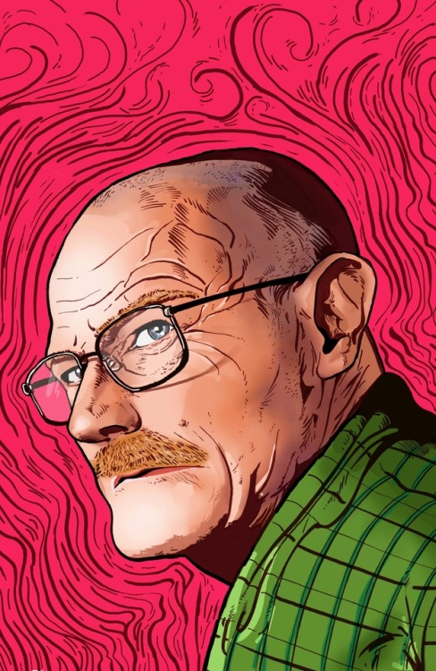 Some different Walt portraits from Breaking Bad, my favorite series.  