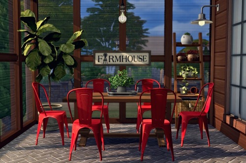 TS4:  Vintage Farmhouse Dining by Sooky 1 - Dining Table 2x1, 19 Swatches, mesh by Chicklet req