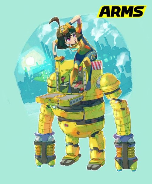 Mechanica confirmed to have normal arms unlike the other fighters.From the official ARMS japanese tw