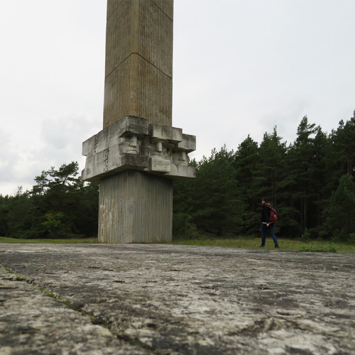 The brutalist Tehumardi Memorial on the island of Saaremaa, built to commemorate the Soviet soldiers