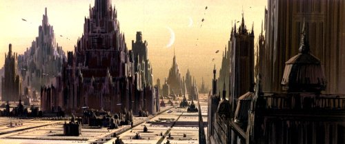 darth-lumines:                     Ralph McQuarrie Concept Art - Coruscant