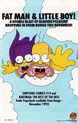 thecomicsvault:  1995 Bongo Comics House