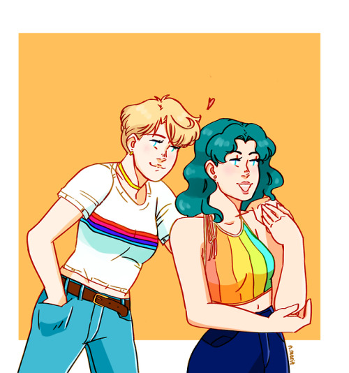 coldpressedhoney:happy pride month 20gayteen from your fav space lesbians !