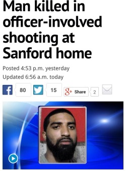 lightskintgawd:Police shot and killed another unarmed black man last night in Sanford, NC… His name is Travis Faison. December 11, 2014