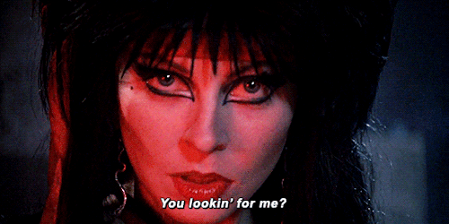 jeanhagen:Elvira: Mistress of the Dark (1988) dir. James Signorelli