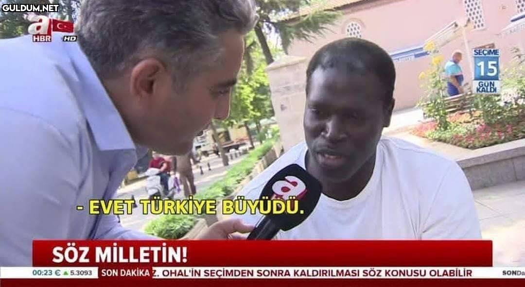 - EVET TÜRKİYE BÜYÜDÜ