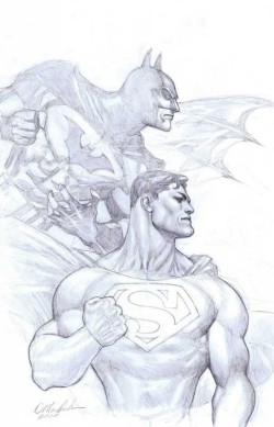 artverso:  Doug Mahnke - Superman and Batman 