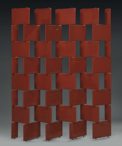 design-is-fine:  Eileen Gray, Brick Screen, designed 1922-23, executed 1973. Lacquered wood. The series of brick screens made by Gray are foremost among the creations that have come to define her exceptional and highly individual vision as an artist.