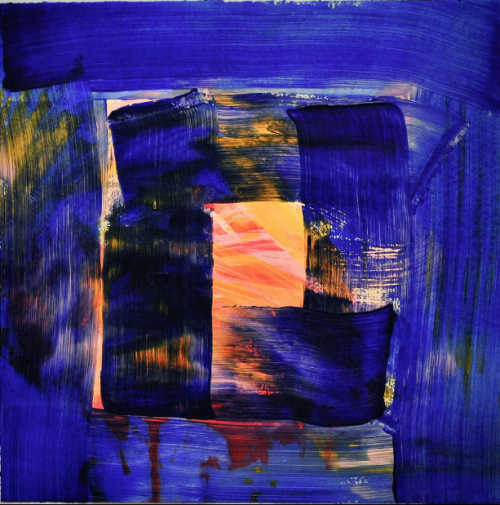 fivewordsinaline:  HOWARD HODGKIN Cold, 2012 Hand-painted carborundum relief from 1 aluminum plate on Arches Moulin du Gue blanc 350 gsm paper 