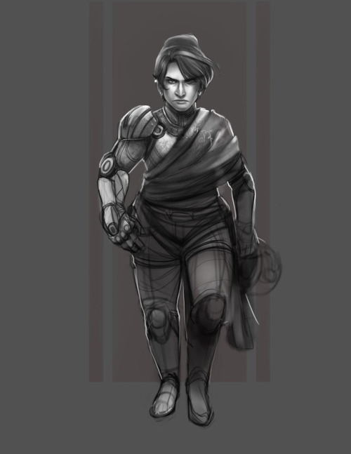 a lunch doodle that’ll never get finished due to lack of timeLisa suited up as “Rak