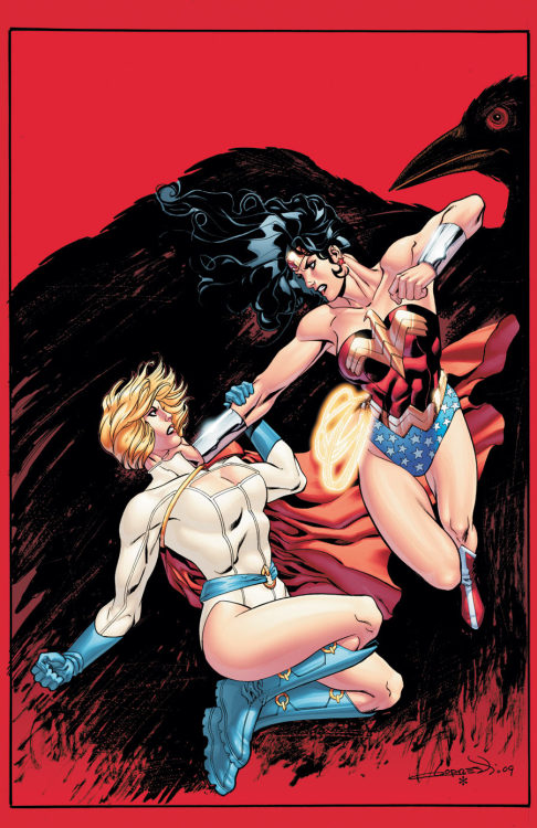 Porn photo super-hero-center:  Wonder Woman-Powergirl