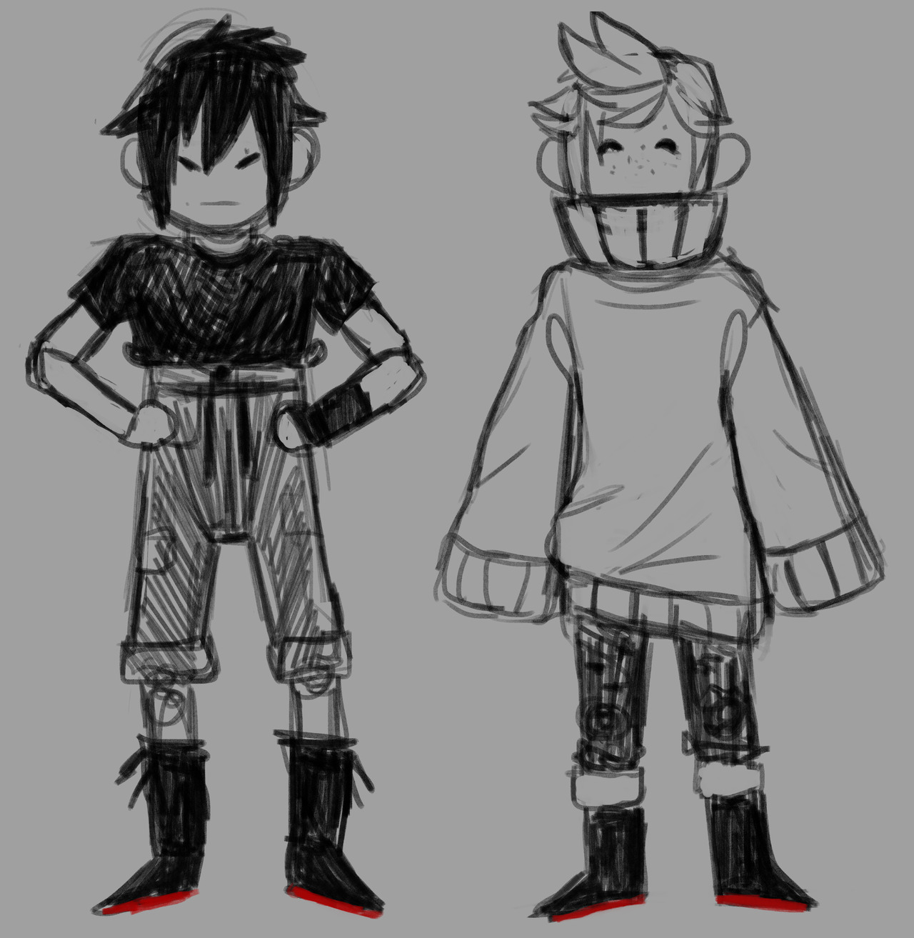 neviesketches:  Just a doodle of those boys i love 